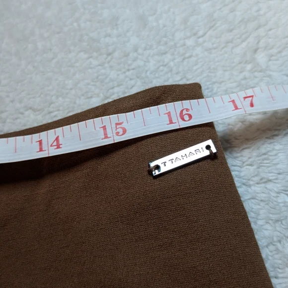 Tahari Women's Brown Pencil Skirt - Picture 8 of 8